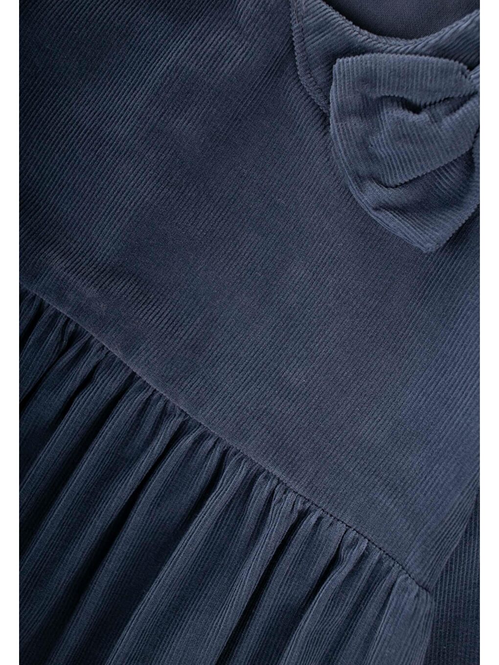 Kadife Elbise 1-8 Yaş Lacivert-2