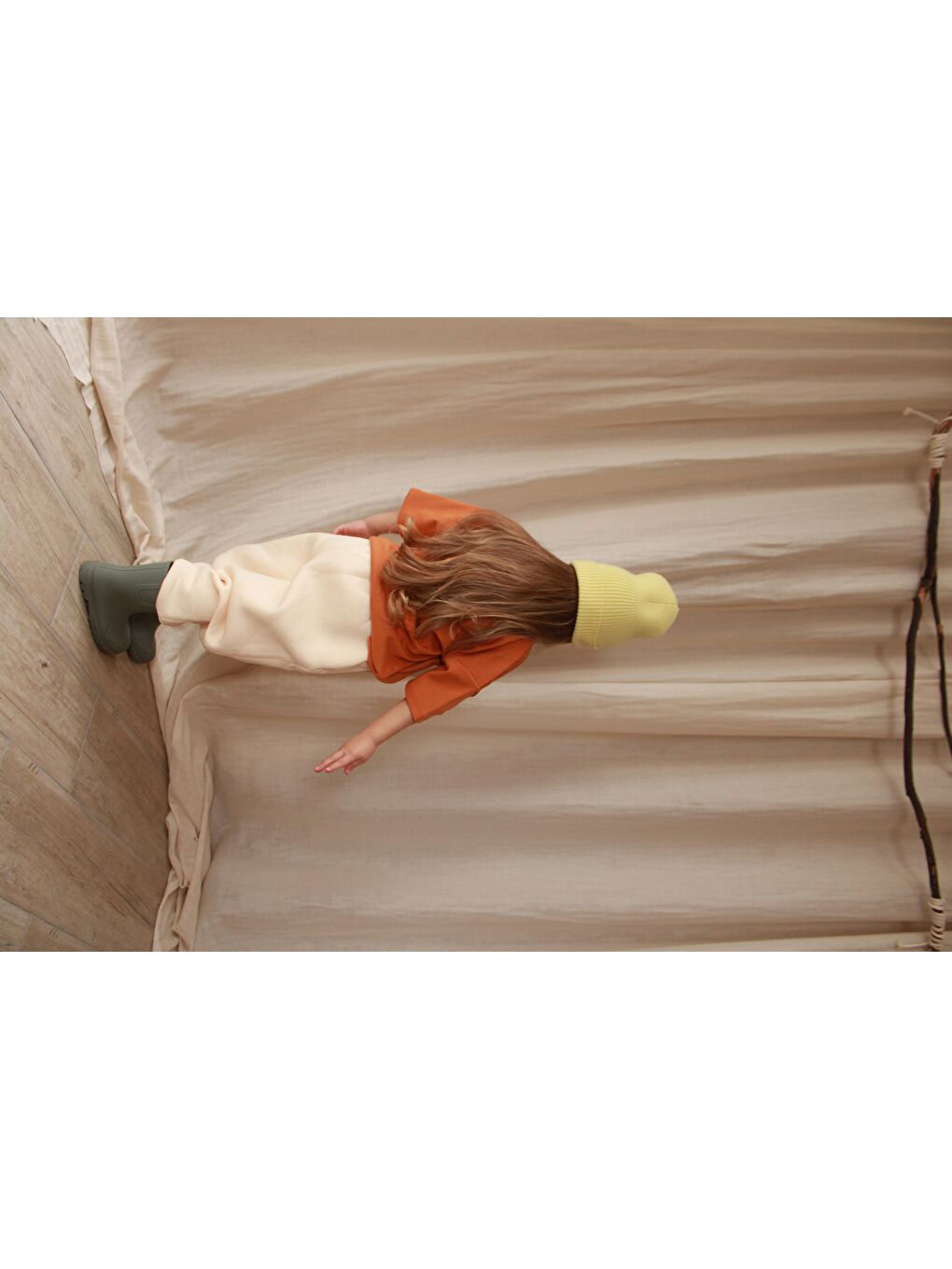 Kahverengi Ahtapot Nakışlı Oversize T-Shirt-2