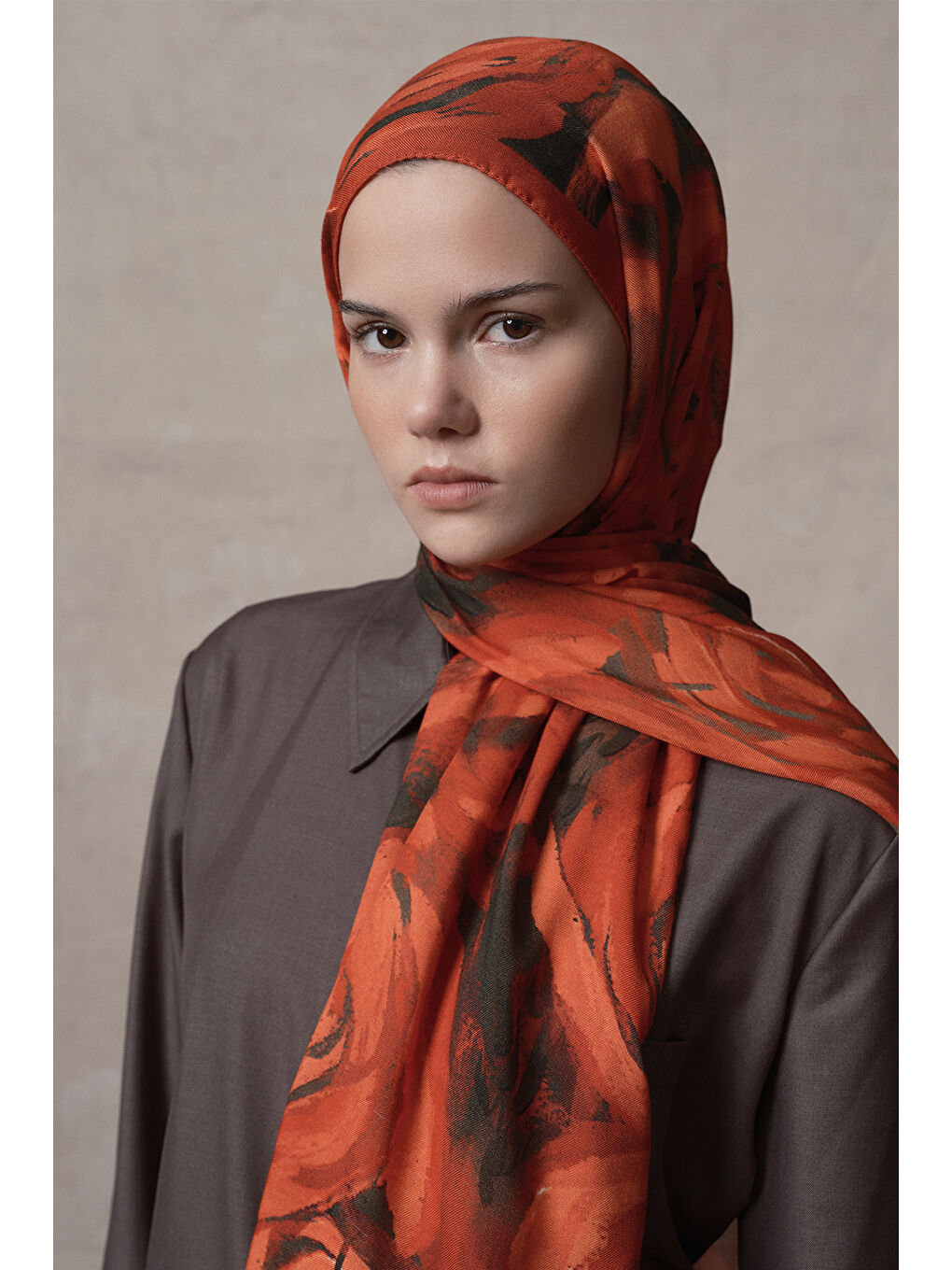 Modal Brush Şal Rose Kırmızı