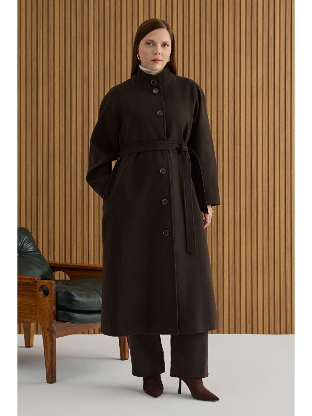 Kahverengi Dik Yaka Kaban-3