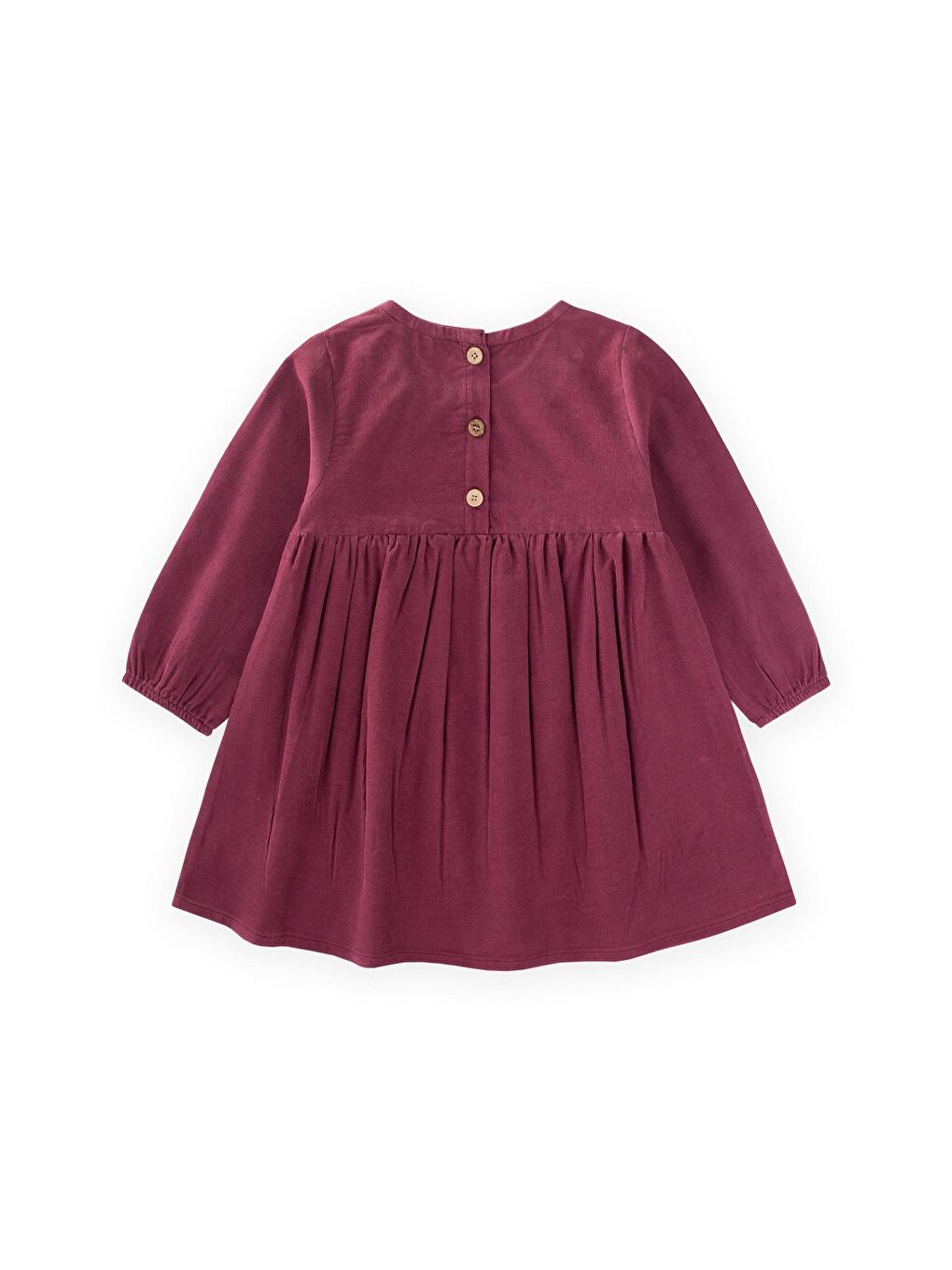 Kadife Elbise 1-8 Yaş Mürdüm-1