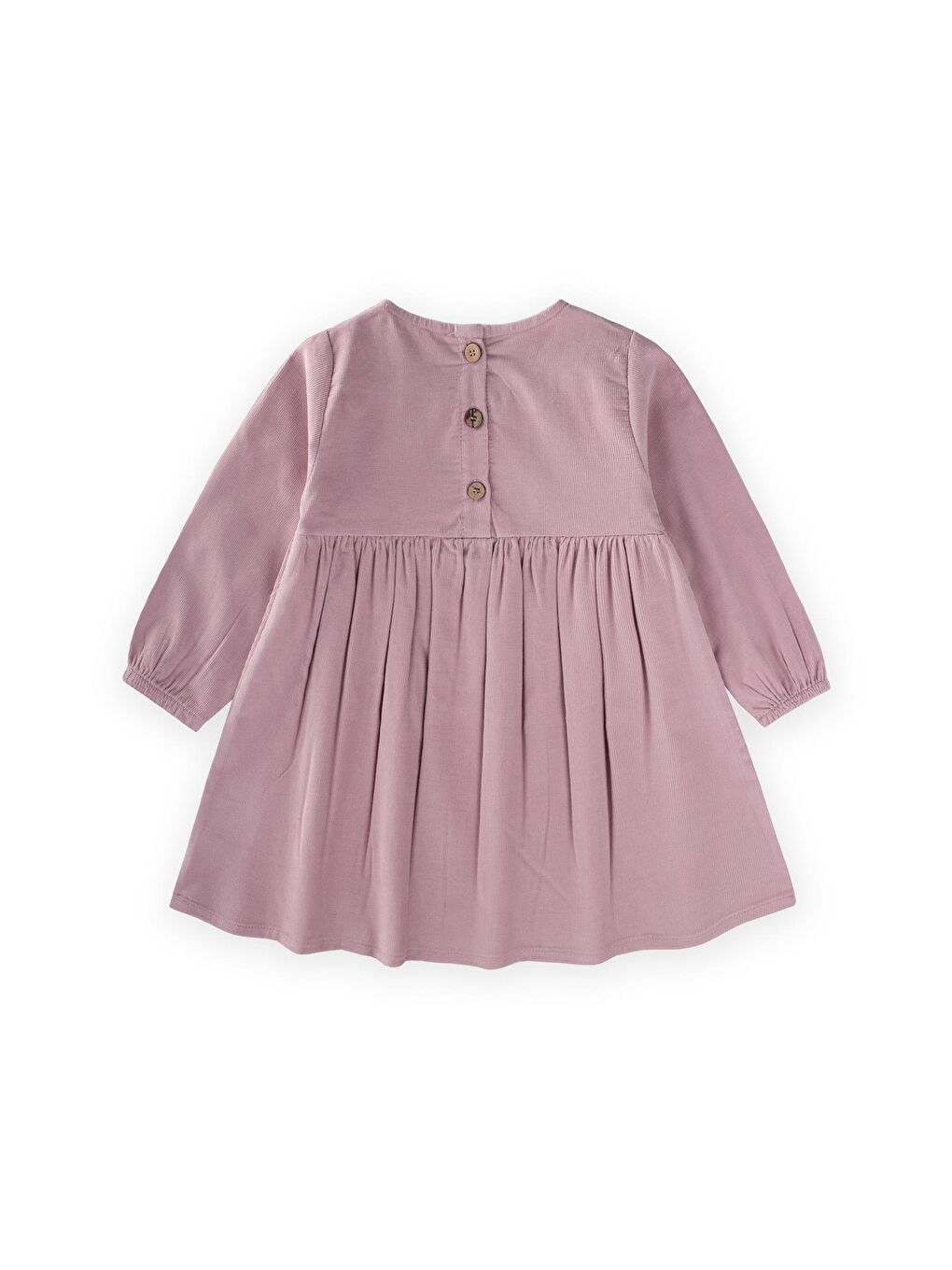Mor Kadife Elbise 1-8 Yaş Leylak-1