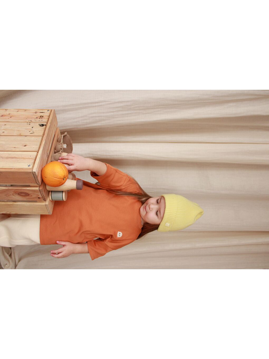 Kahverengi Ahtapot Nakışlı Oversize T-Shirt-4