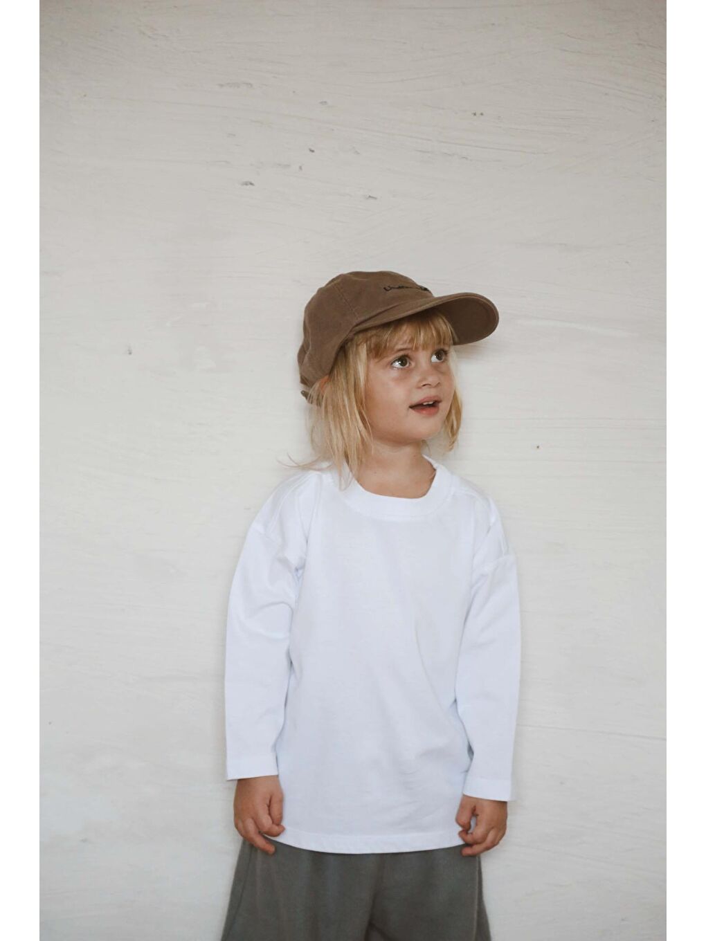 Beyaz Basic Uzun Kollu T-Shirt