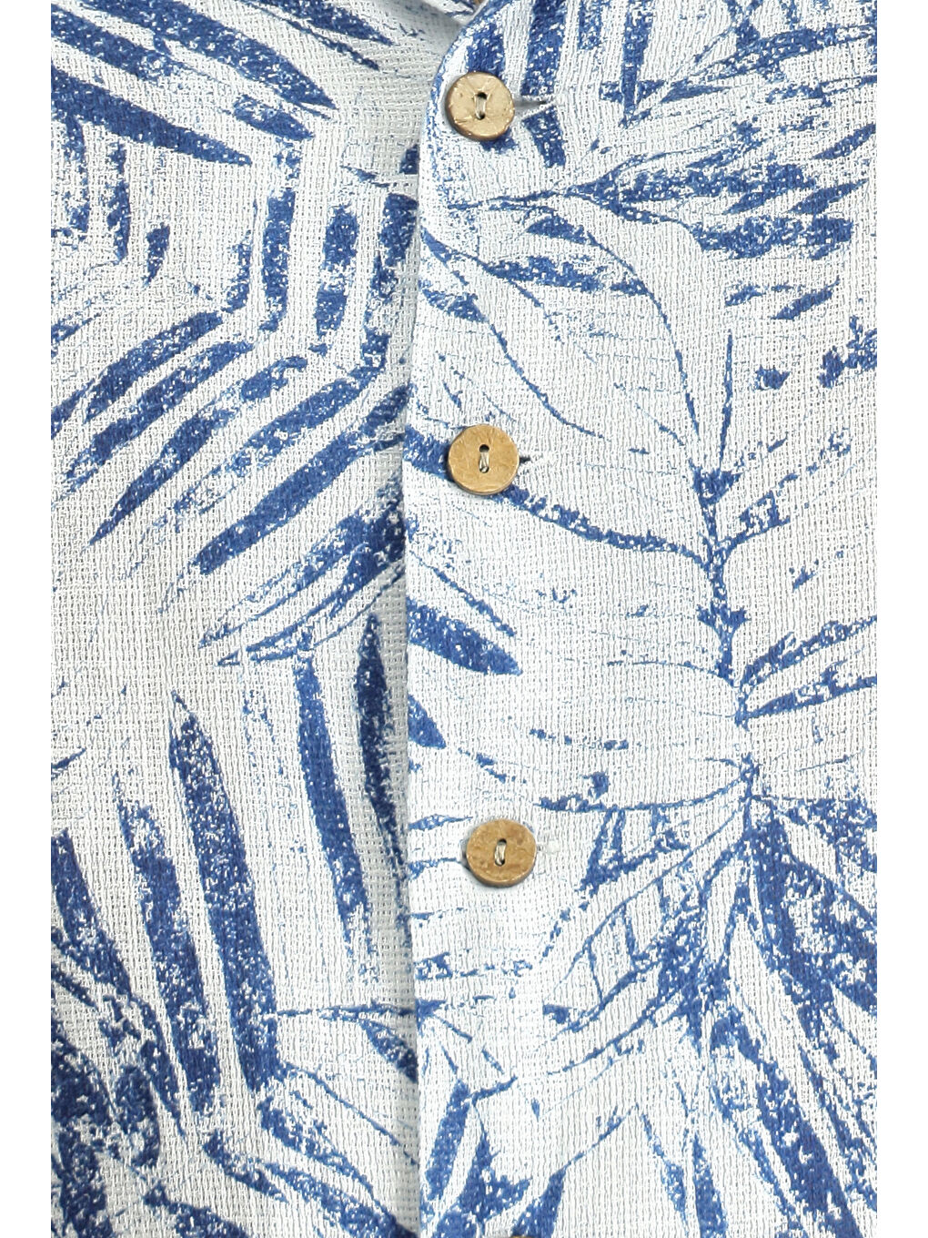 Lacivert Kısa Kol Oversize Desenli Spor Pamuk Gömlek-5