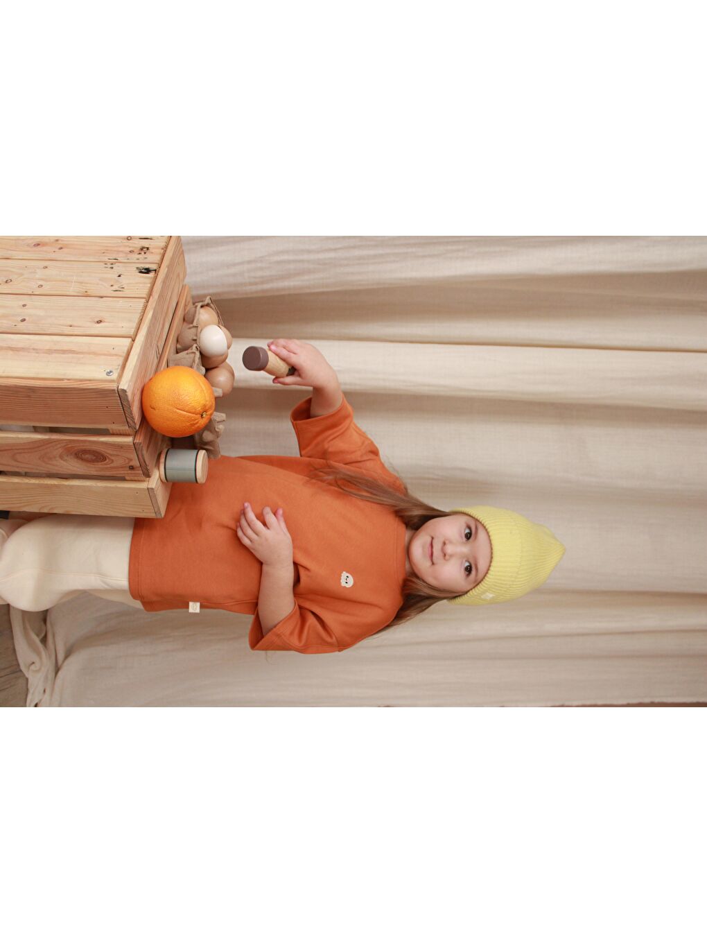 Kahverengi Ahtapot Nakışlı Oversize T-Shirt-5