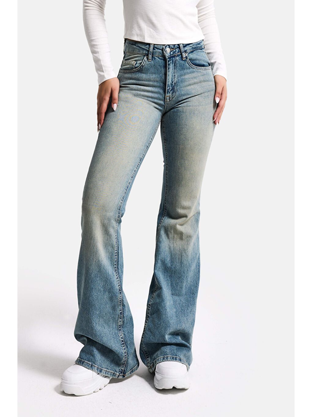 Mavi Kadın A.Tint 4s6-32 Mid Rise Flare Fit Esnek Kumaş Denim Jean