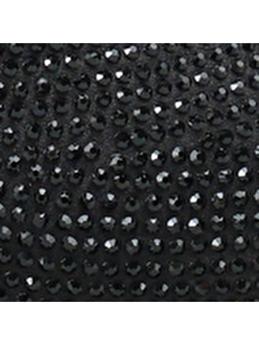 Siyah Lenore Taşlı Feta Dolgu Orta Topuklu Saten Kadın Terlik-6