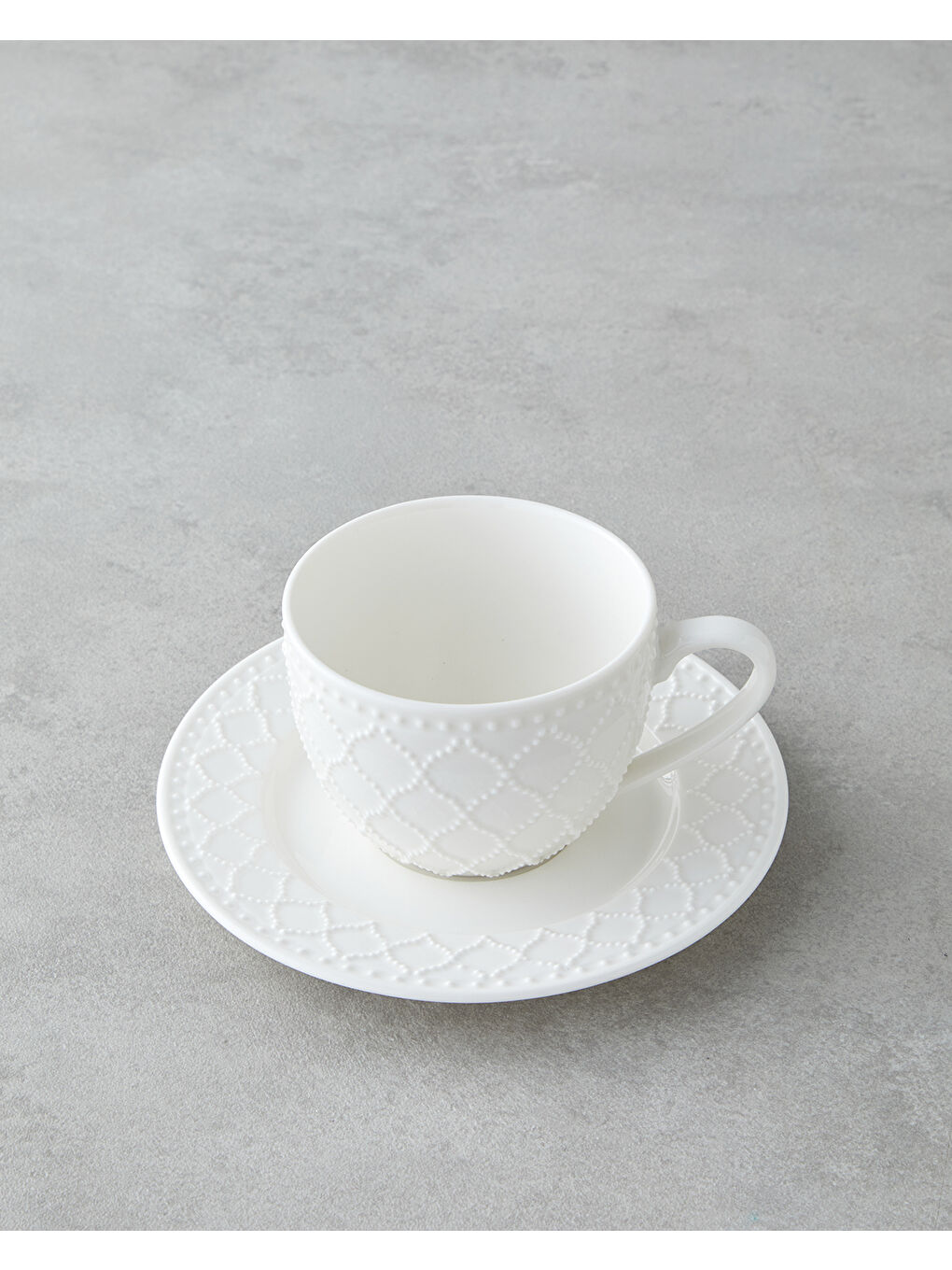 Carmen New Bone China 4 Parça 2 Kişilik Çay Fincanı Takımı 220 ml Beyaz-2