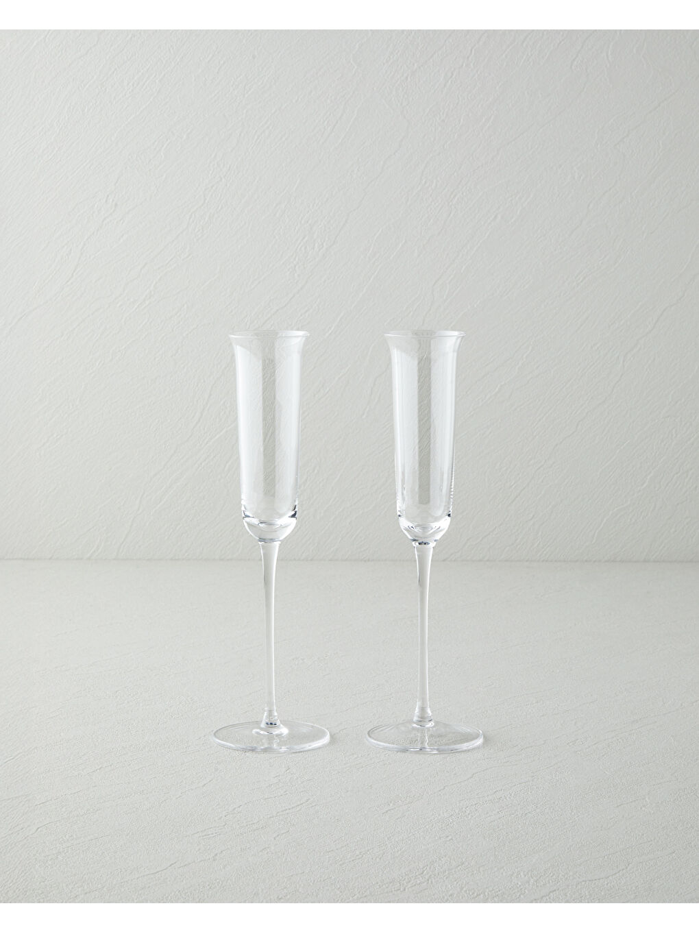 Renksiz Lustrous Kristal 2’li Kahve Yanı Kadeh 85 ml Şeffaf