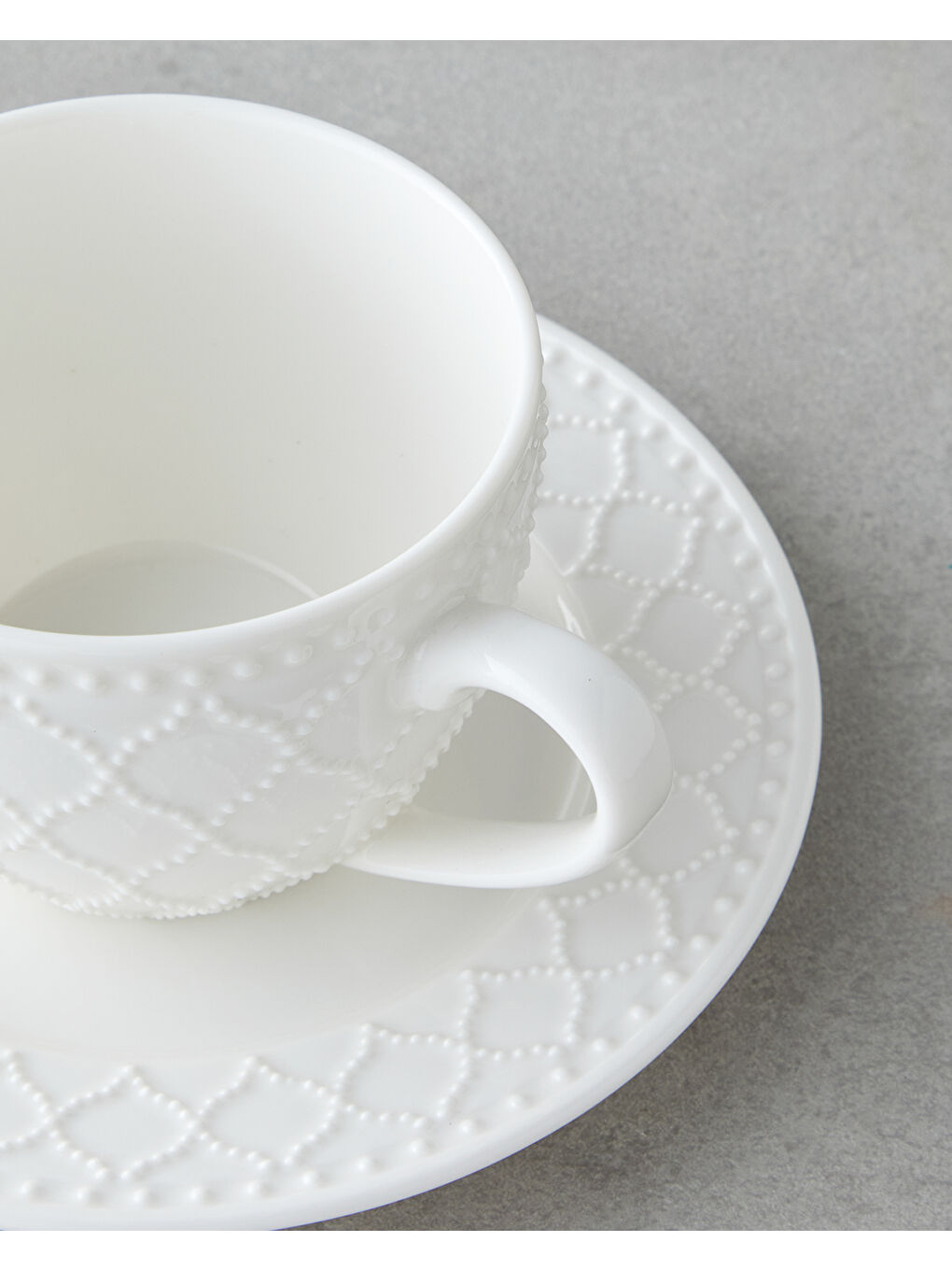 Carmen New Bone China 4 Parça 2 Kişilik Çay Fincanı Takımı 220 ml Beyaz-3