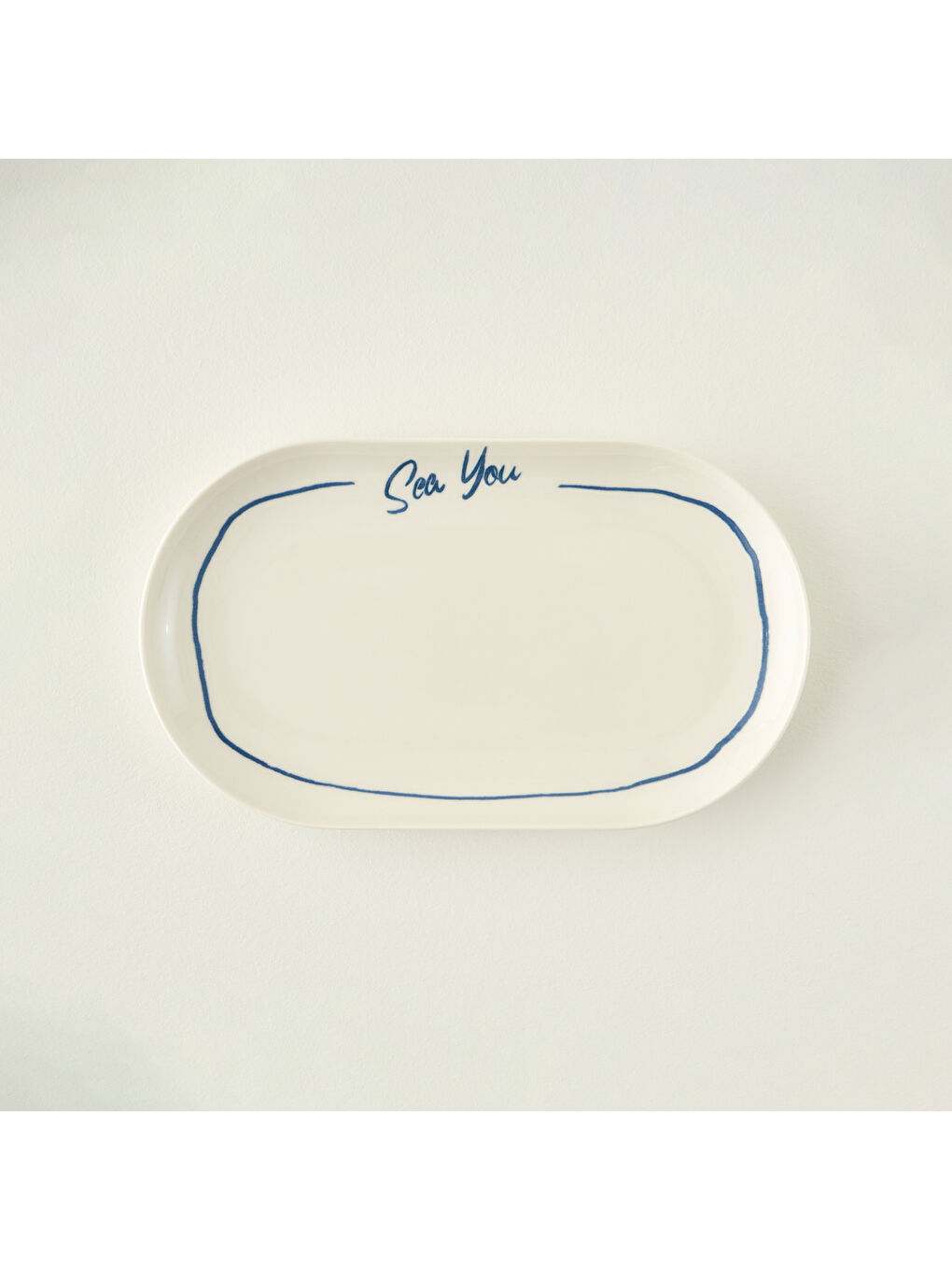 Karışık Marine Porselen Sunum Tabağı (24 cm)