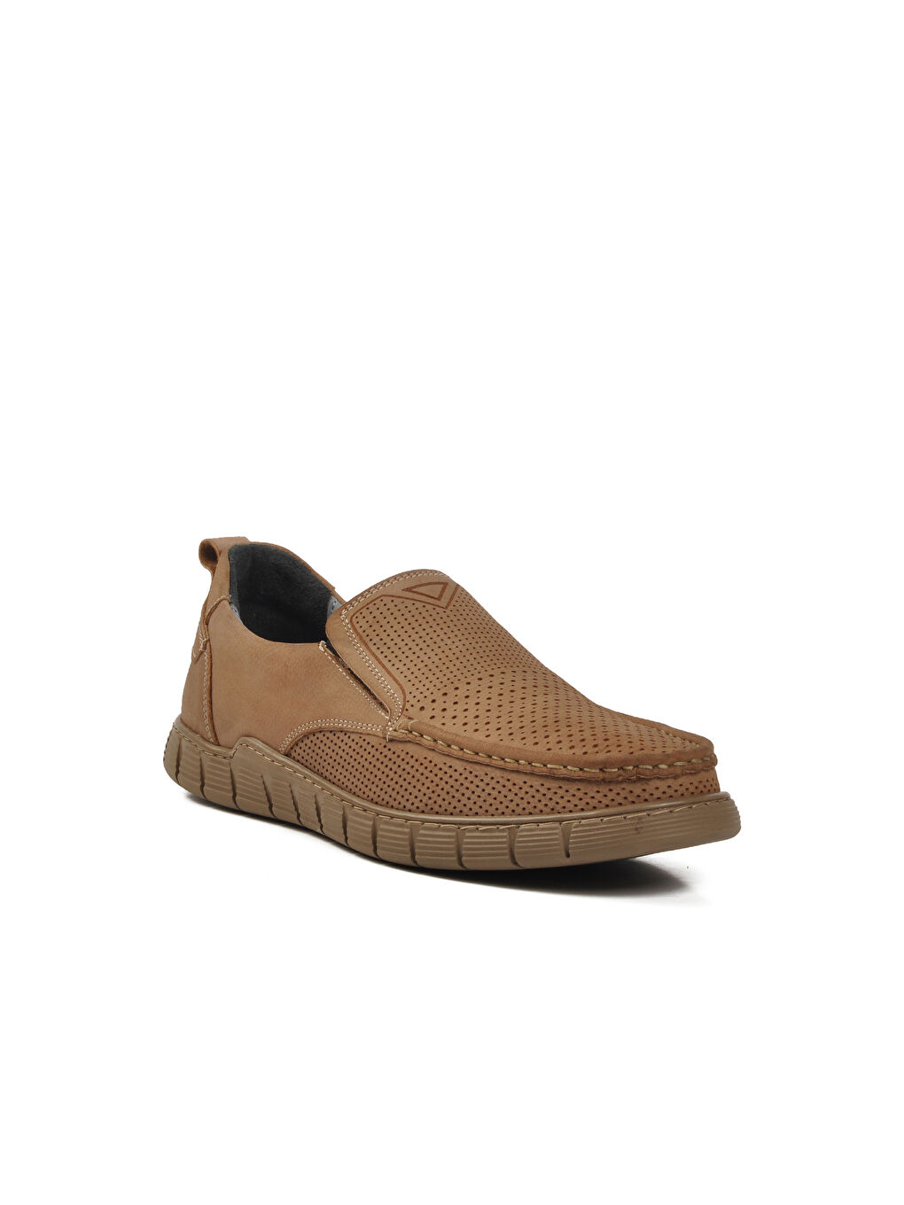 Bej Vizon Nubuk Hakiki Deri Erkek Casual Ayakkabı 994-1 M-2