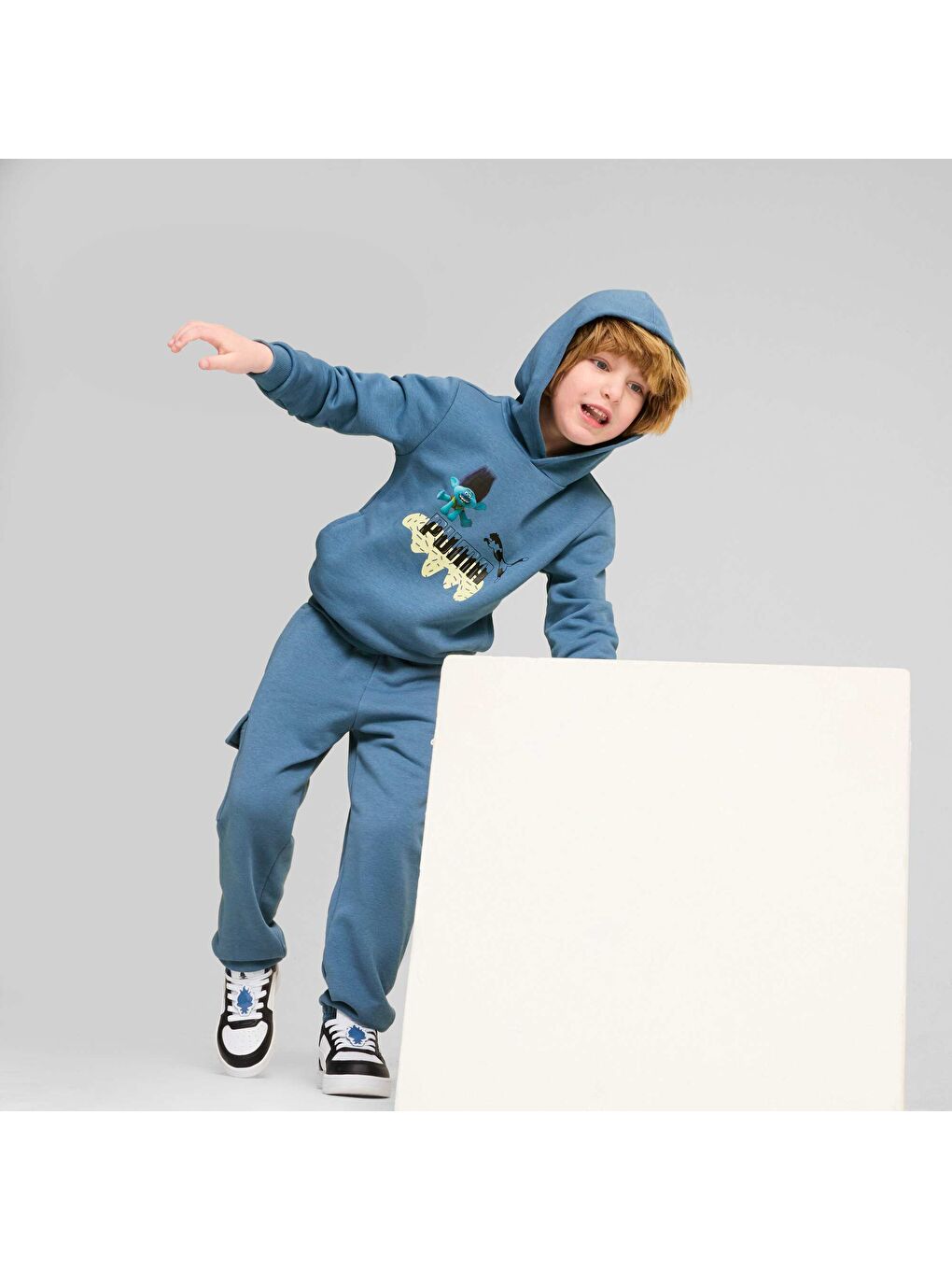 Mavi x TROLLS Çocuk Kapüşonlu Sweatshirt-1