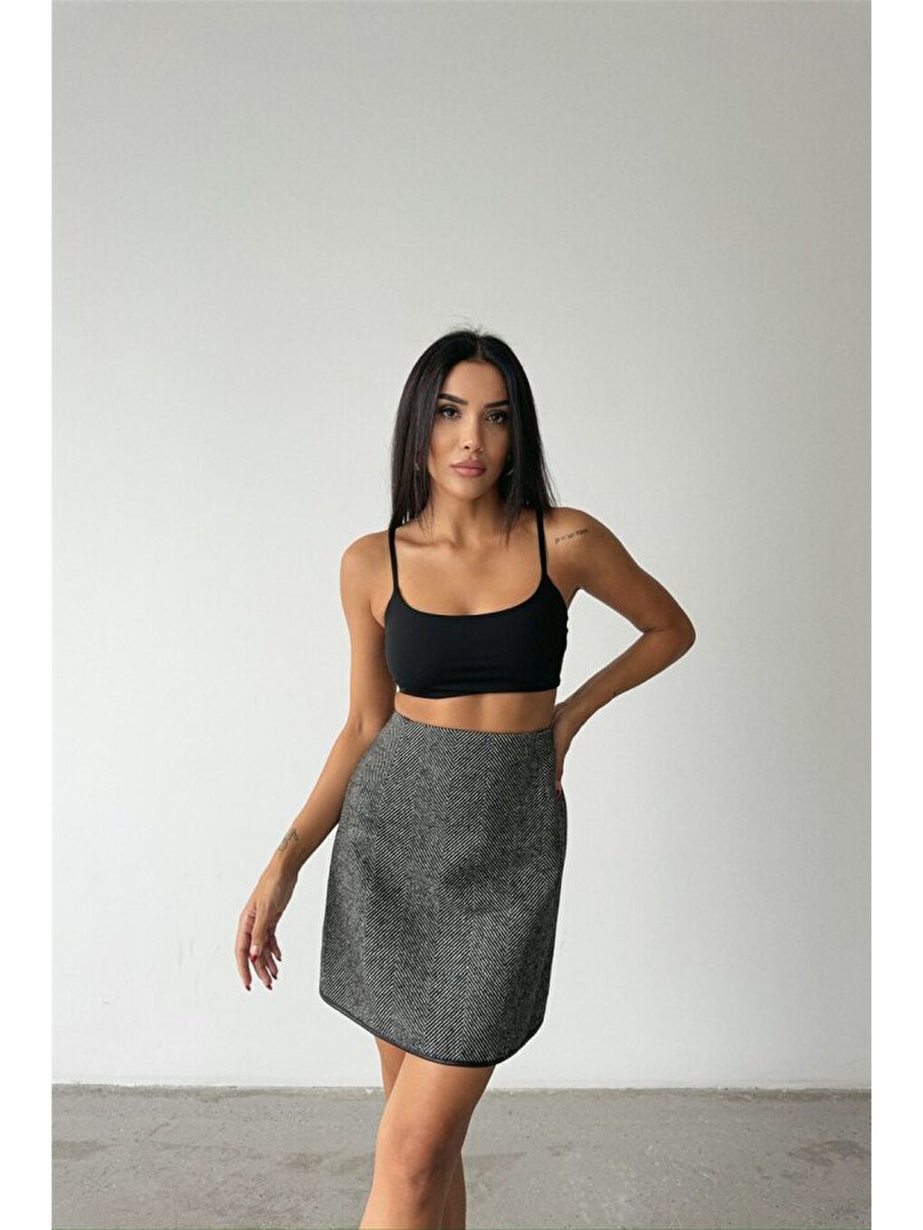 KAŞE KISA ETEK - Siyah-3