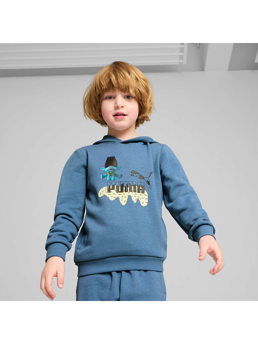 Mavi x TROLLS Çocuk Kapüşonlu Sweatshirt-4