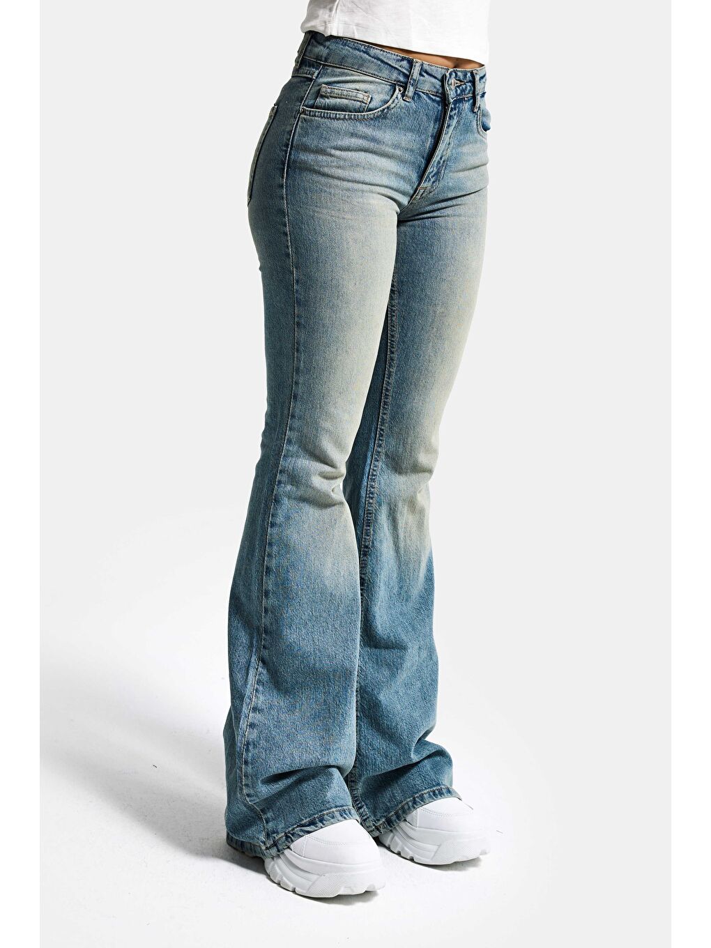 Mavi Kadın A.Tint 4s6-32 Mid Rise Flare Fit Esnek Kumaş Denim Jean-5