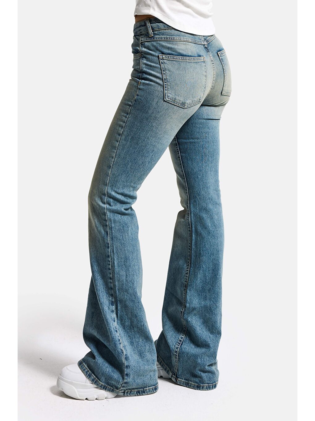 Mavi Kadın A.Tint 4s6-32 Mid Rise Flare Fit Esnek Kumaş Denim Jean-6