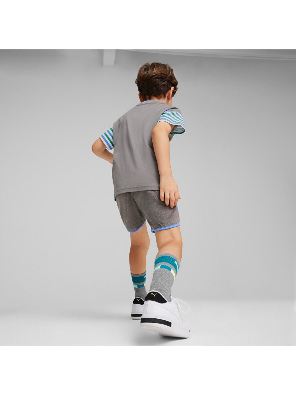 Summer Camp Classics Çocuk Gri Şort-4