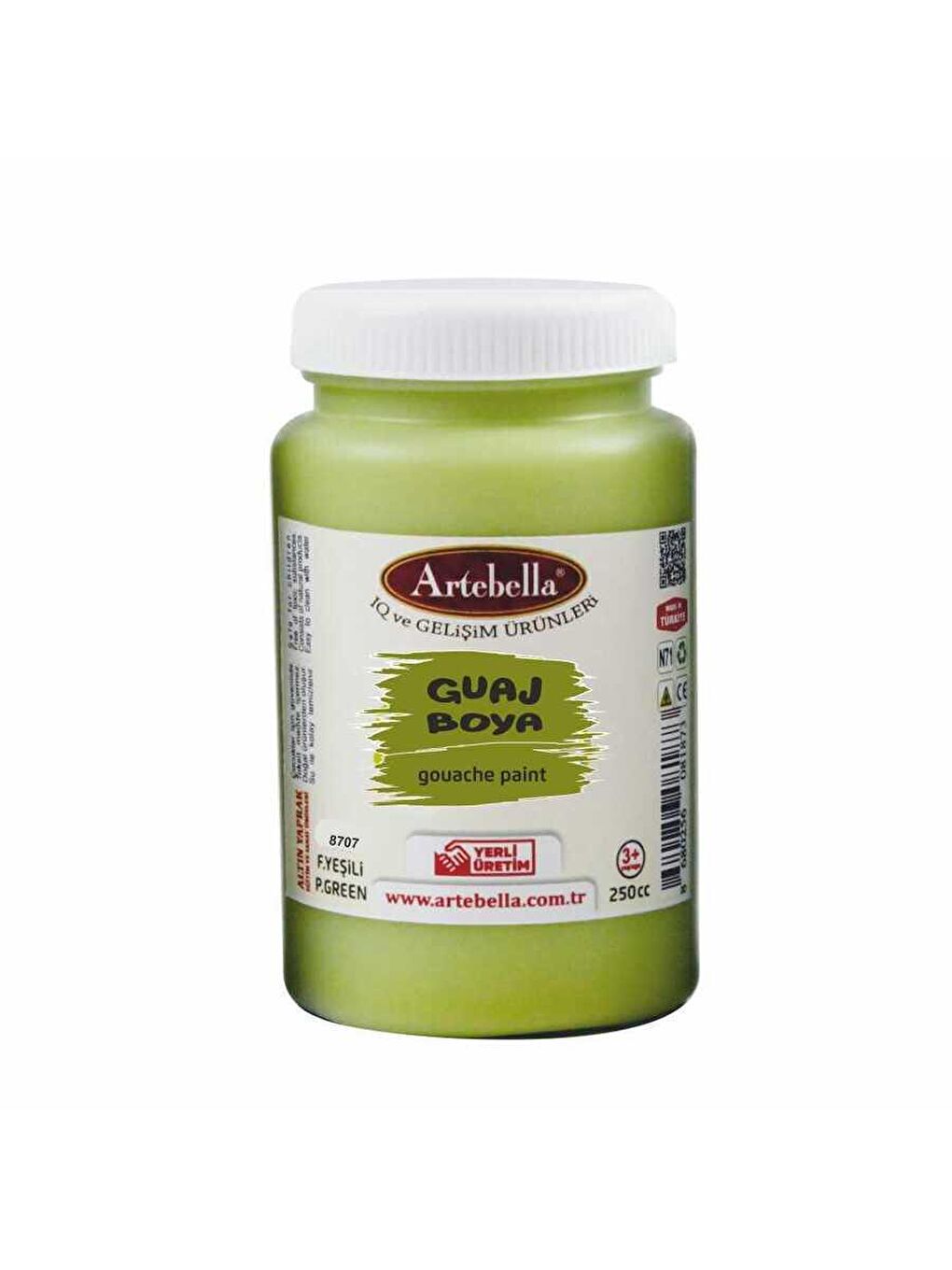 Artebella Karışık Guaj Boya Fıstık Yeşili 250ml - 1