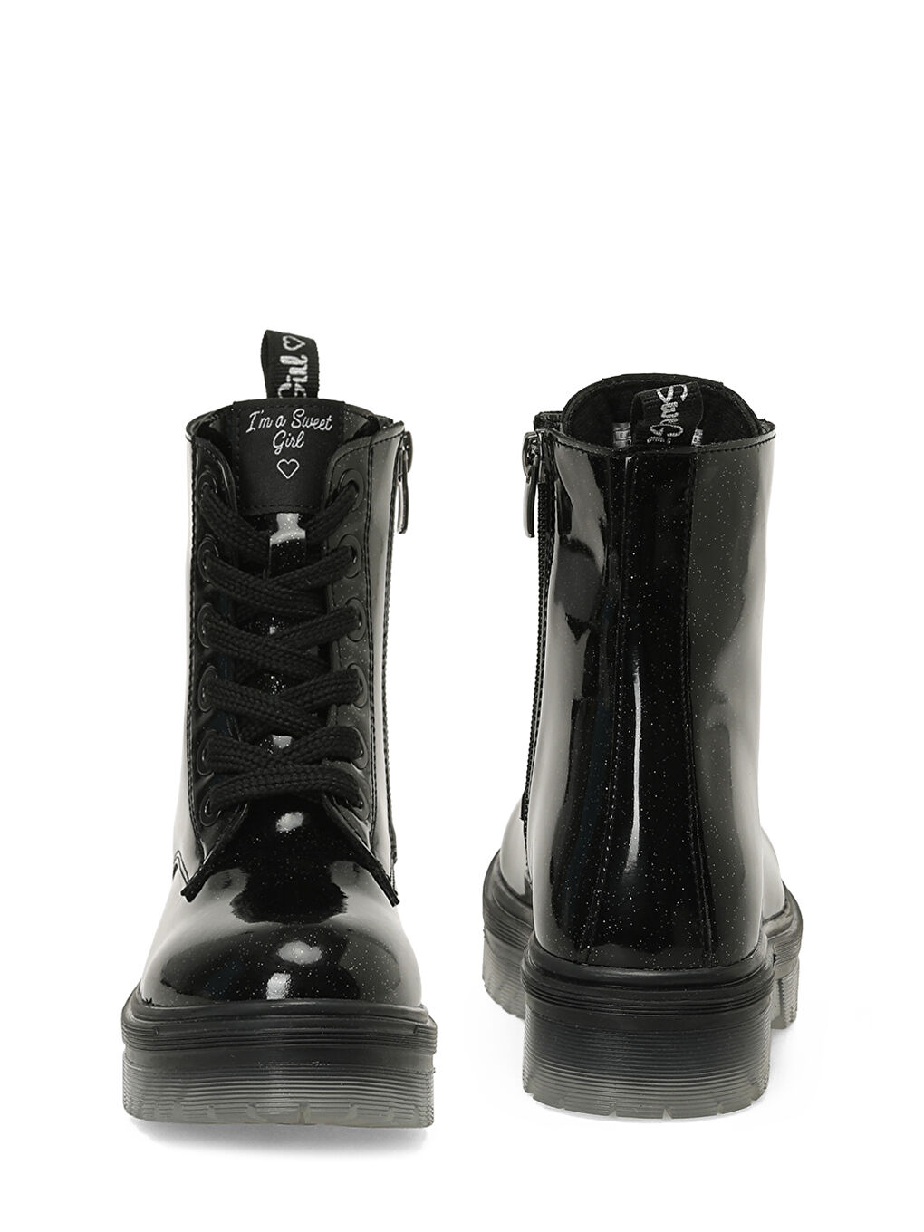 ALESSIA F 5PR Siyah Kız Çocuk Worker Bot-4