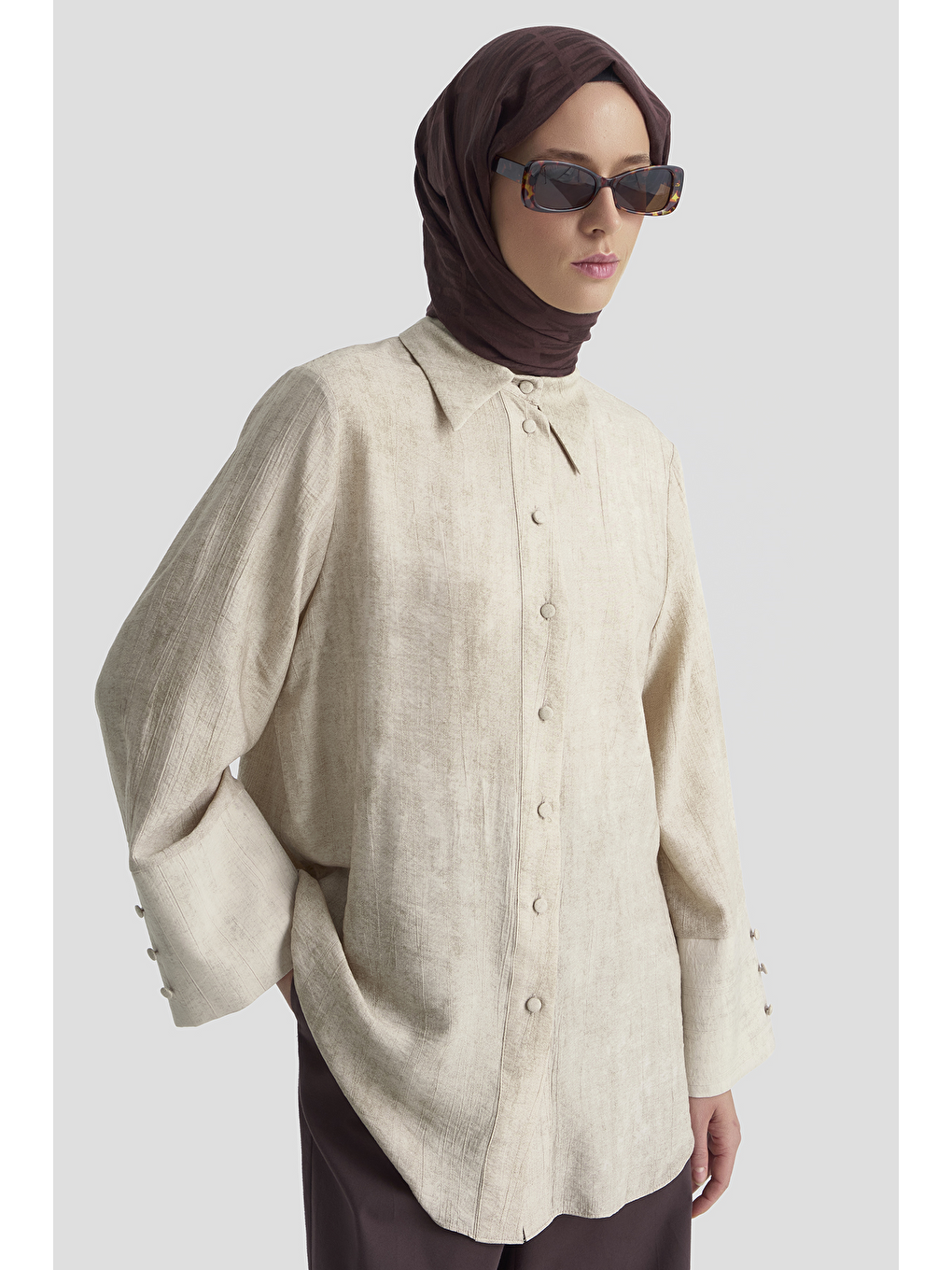 Bej Gömlek Vizon-1