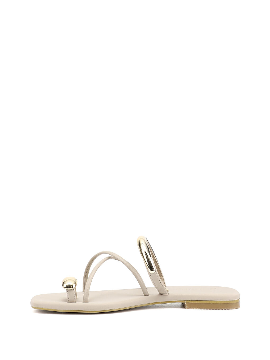 Bej Kadın YENİ BEJ Parmak Arası Terlik-3