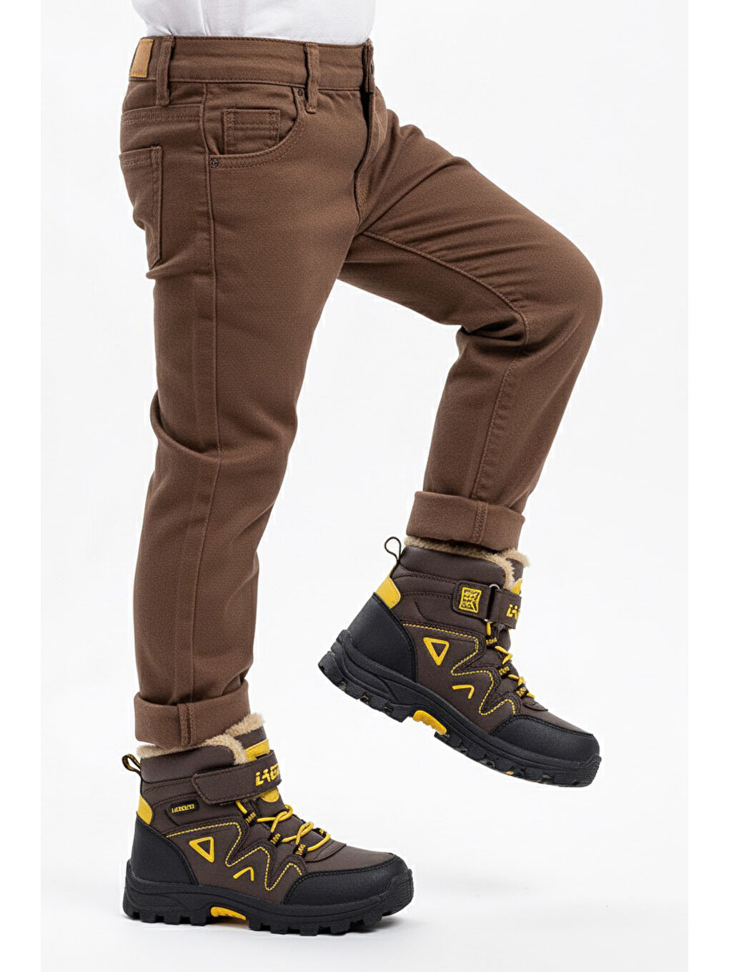 Kahverengi Kız Çocuk Kahve İçi Kürklü Bot - 27889-KAHVE-1