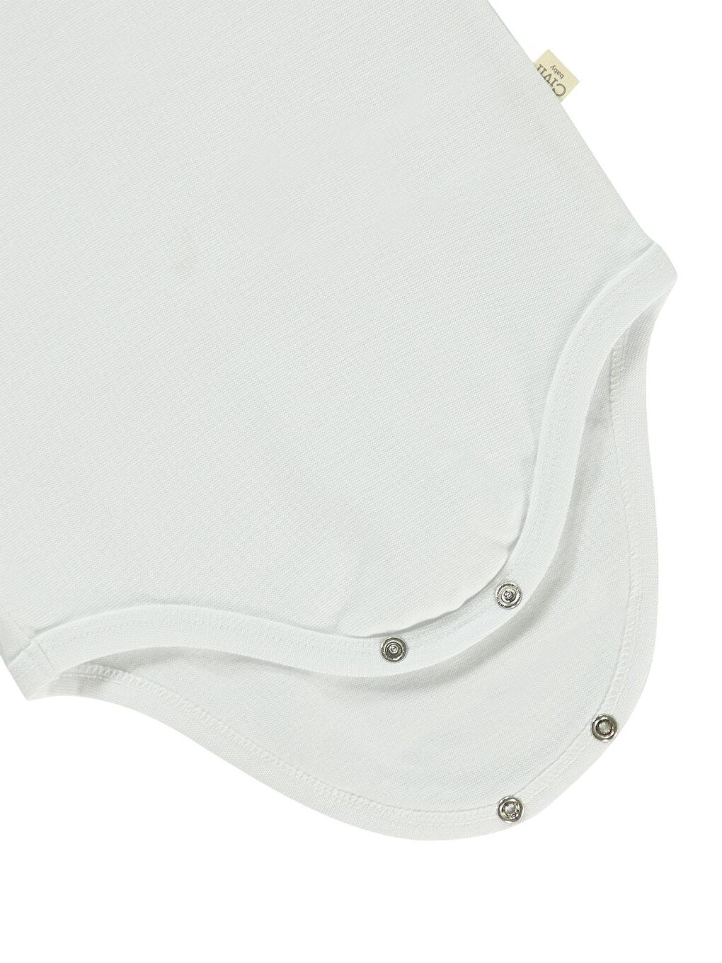 Baby Organik 5 li Sıfır Kol 3-9 Ay Çıtçıtlı Badi - Ekru 3-6 Ay-2