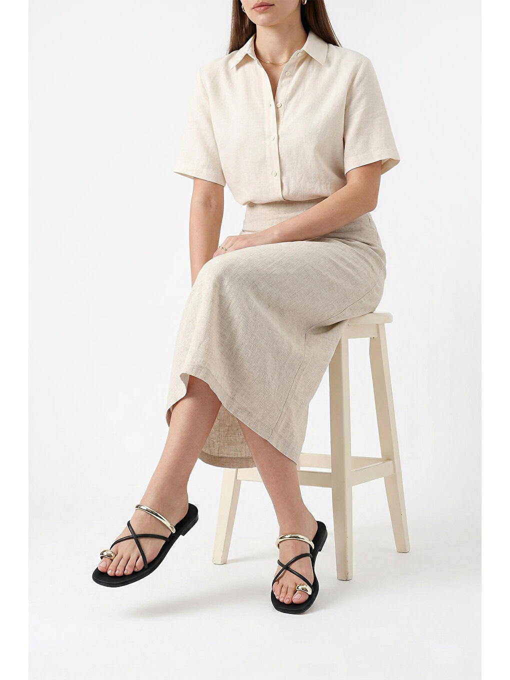 Siyah Kadın SİYAH Parmak Arası Terlik-2