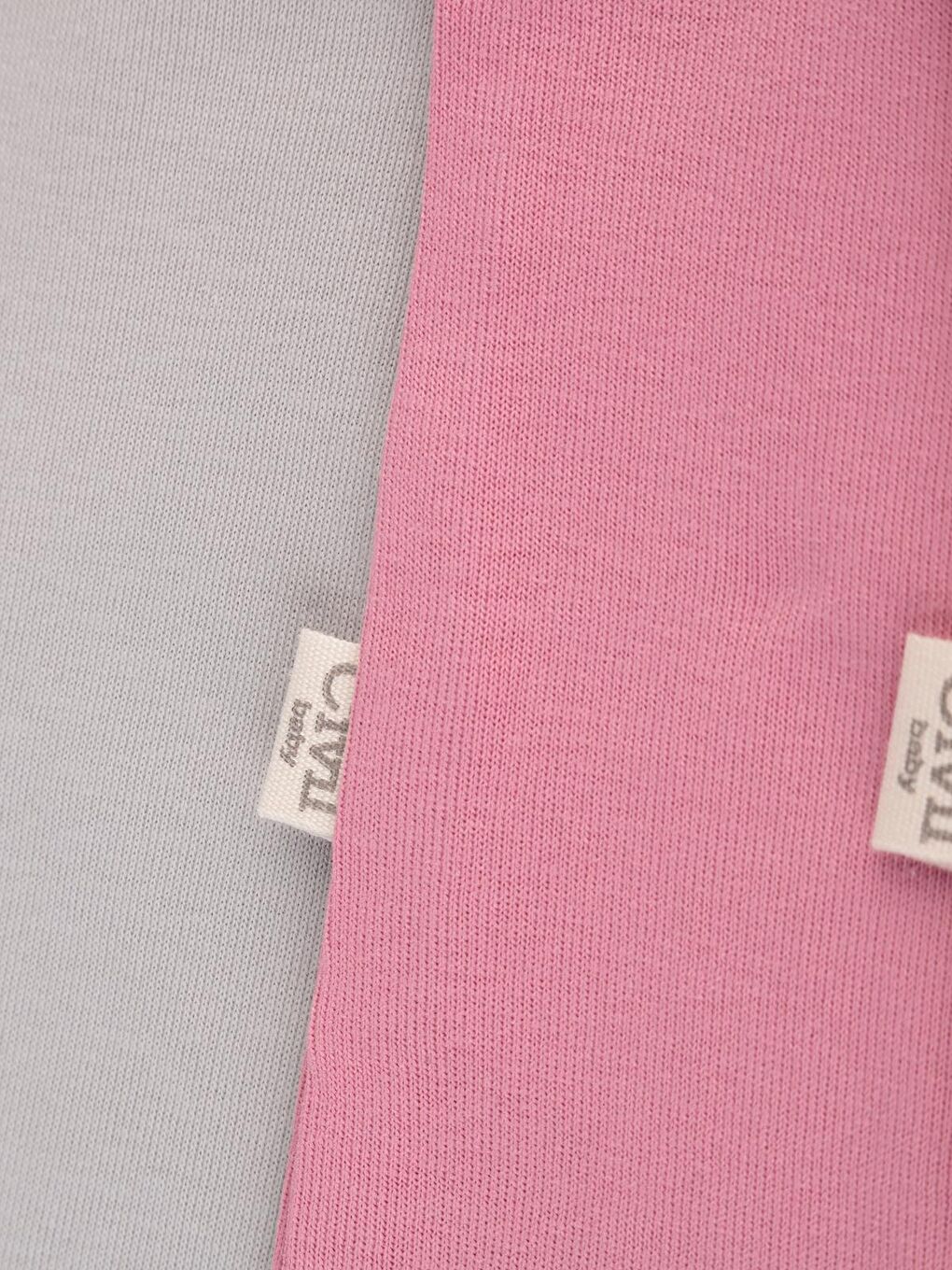 Baby Basıc İp Askılı 5 Li 0-36 Ay Çıtçıtlı Badi - Pembe 1-3 Ay-9