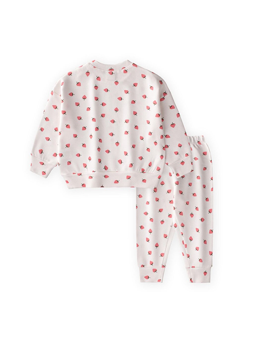 Desenli Waffle Takım1-5 Yaş Ekru-1