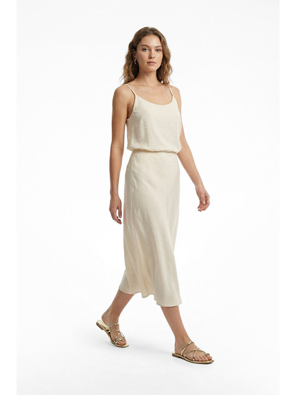 Sarı Kadın ALTIN Parmak Arası Terlik-2