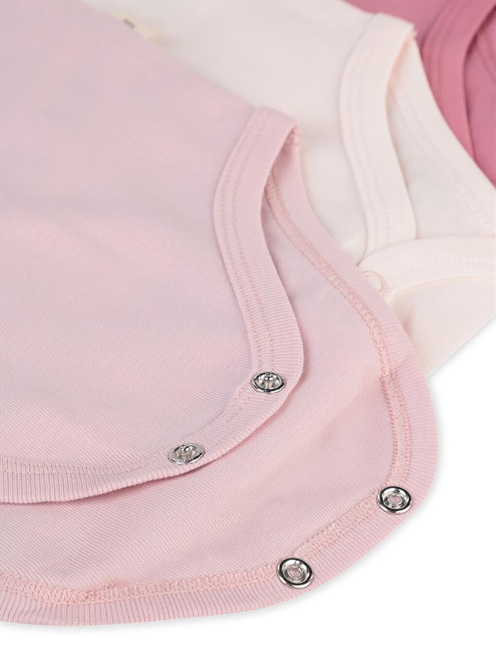 Baby Basıc İp Askılı 5 Li 0-36 Ay Çıtçıtlı Badi - Pembe 1-3 Ay-8