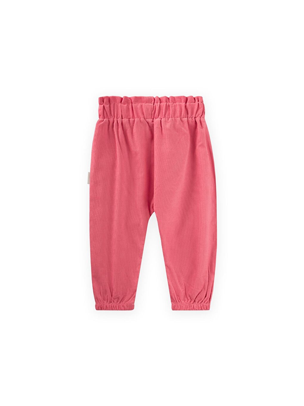 Kadife Bebe Şalvar Pantolon 0-3 Yaş Mercan-1