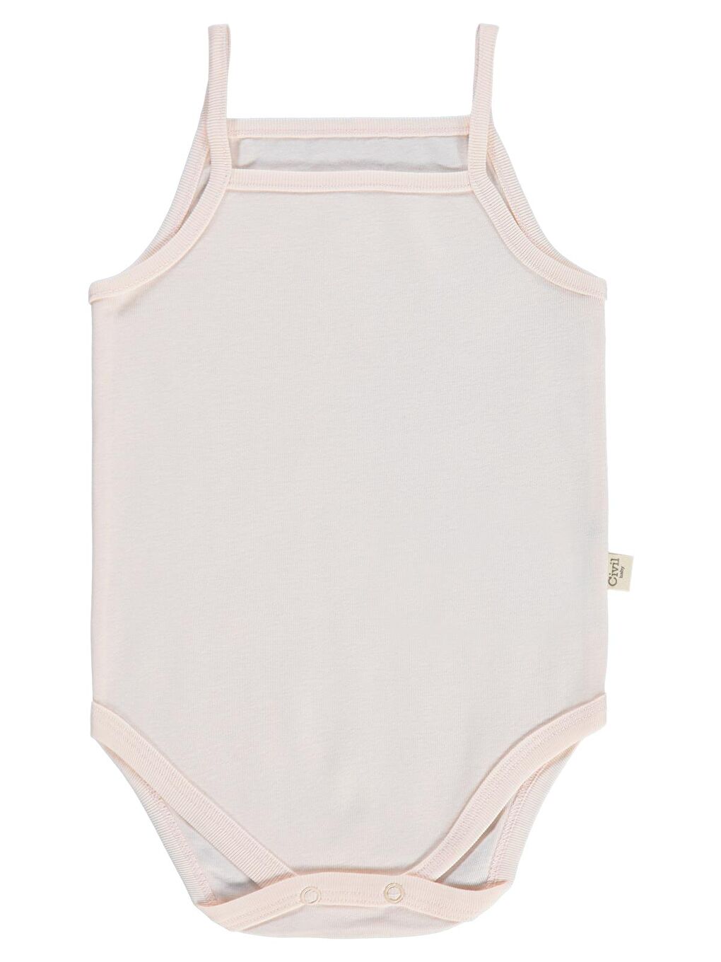 Baby Basıc İp Askılı 5 Li 0-36 Ay Çıtçıtlı Badi - Pembe 1-3 Ay-5