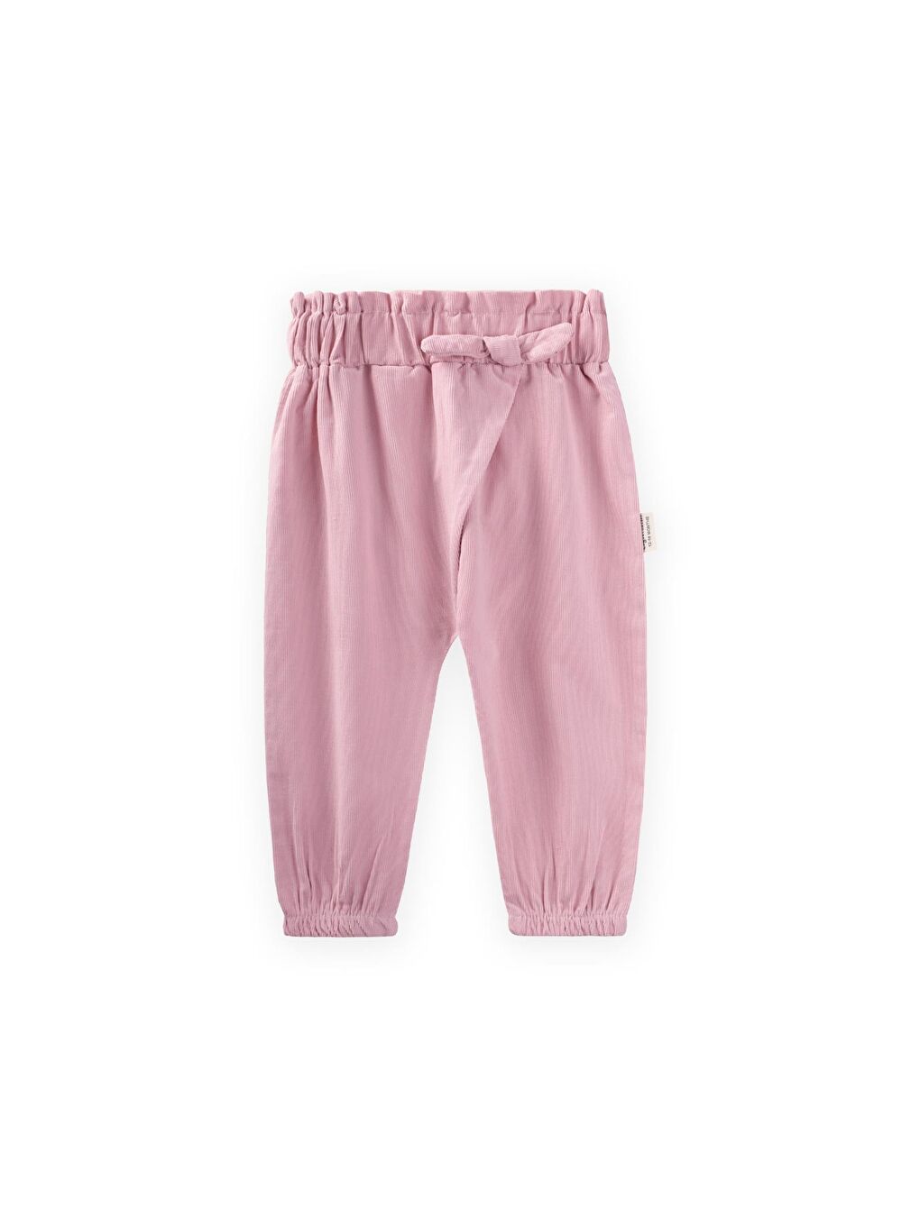 Mor Kadife Bebe Şalvar Pantolon 0-3 Yaş Leylak