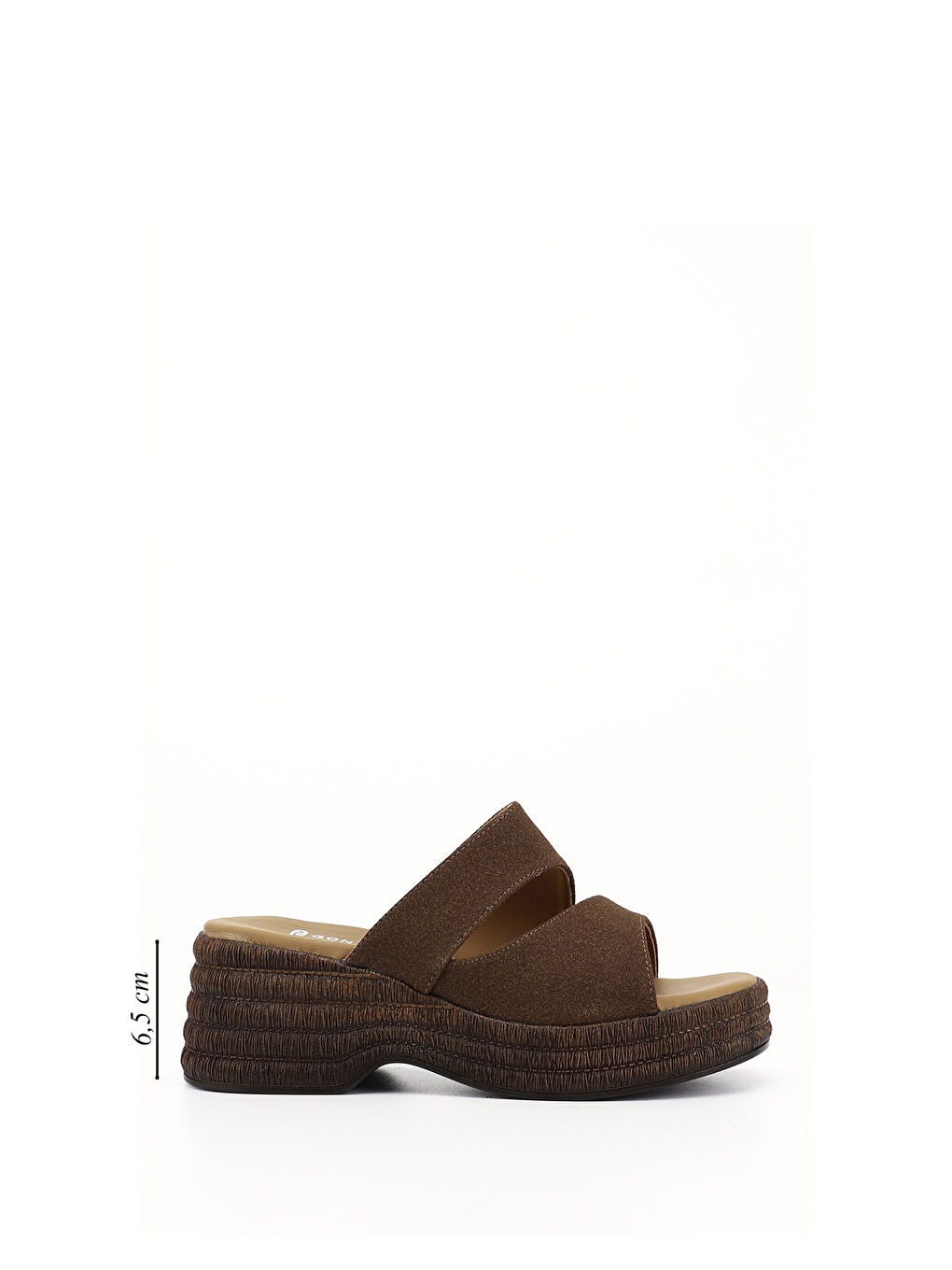 Kahverengi Kadın AÇIK KAHVERENGİ Dolgu Topuklu Terlik-1