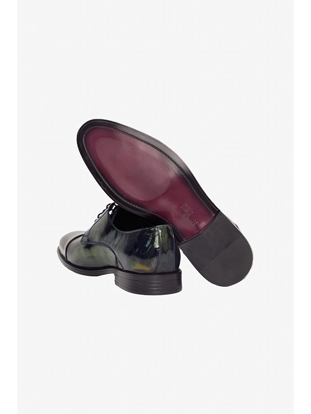 Erkek Lacivert %100 Deri Klasik Rugan Ayakkabı-3