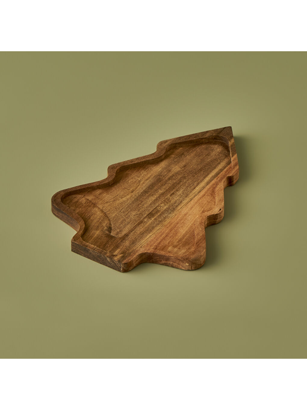 Bej Tree Sunum Tabağı Naturel (28,5x20 cm)