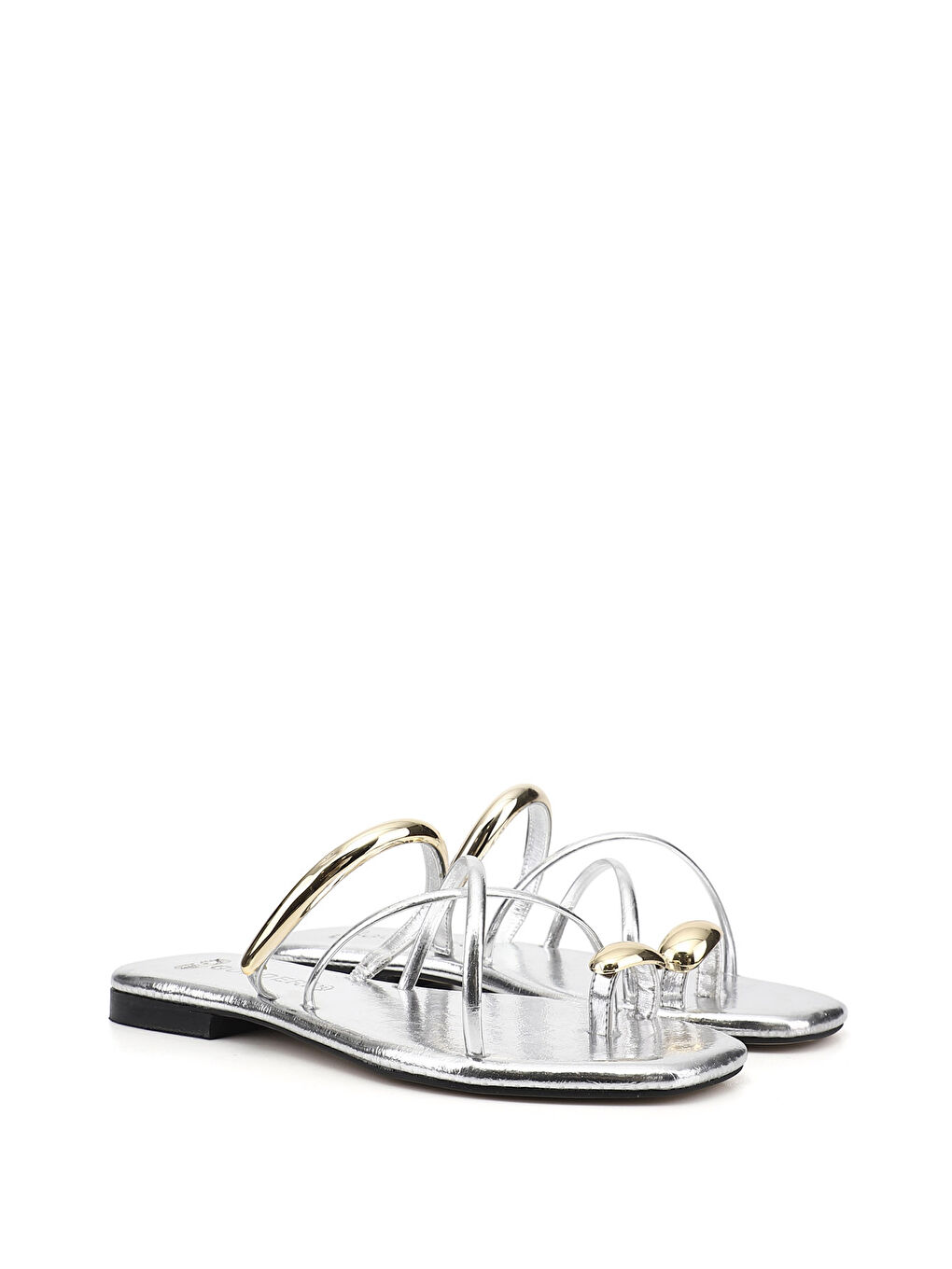 Gri Kadın GÜMÜŞ-GRİ Parmak Arası Terlik-1