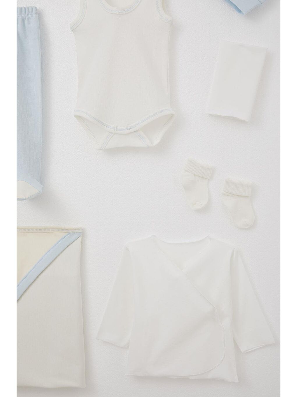 Erkek Bebek Hastane Çıkışı 10 Lu Kral Ayıcık Nakışlı Ekru (0-3 Ay)-5