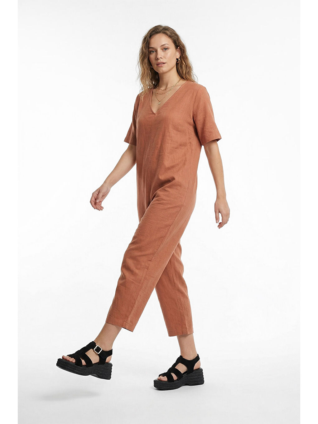 Siyah Kadın SİYAH MELANJ Dolgu Topuk Sandalet-2