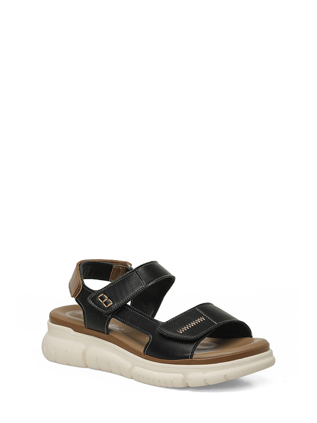 105798.Z Siyah Kadın Comfort Sandalet-1