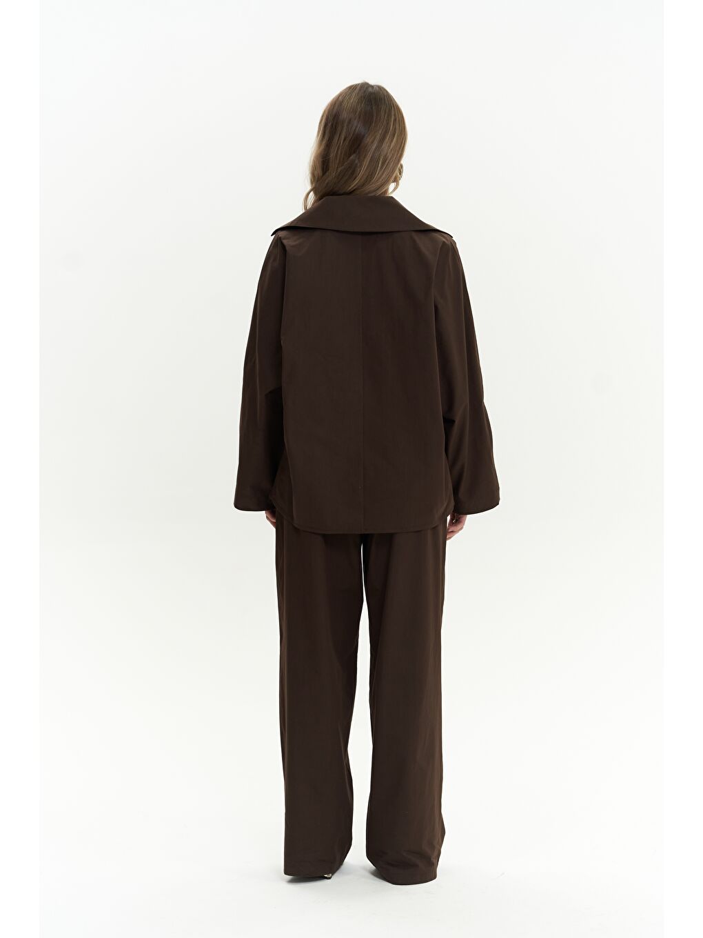 Mai Collection Kahverengi Blenham Kahve Gömlek Pantolon Takım - 2