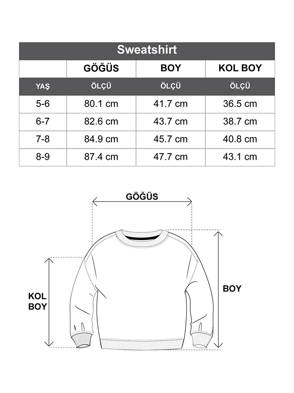 Pembe Bisiklet Yaka Kalp Nakışlı Şardonlu Kız Çocuk Sweatshirt-2