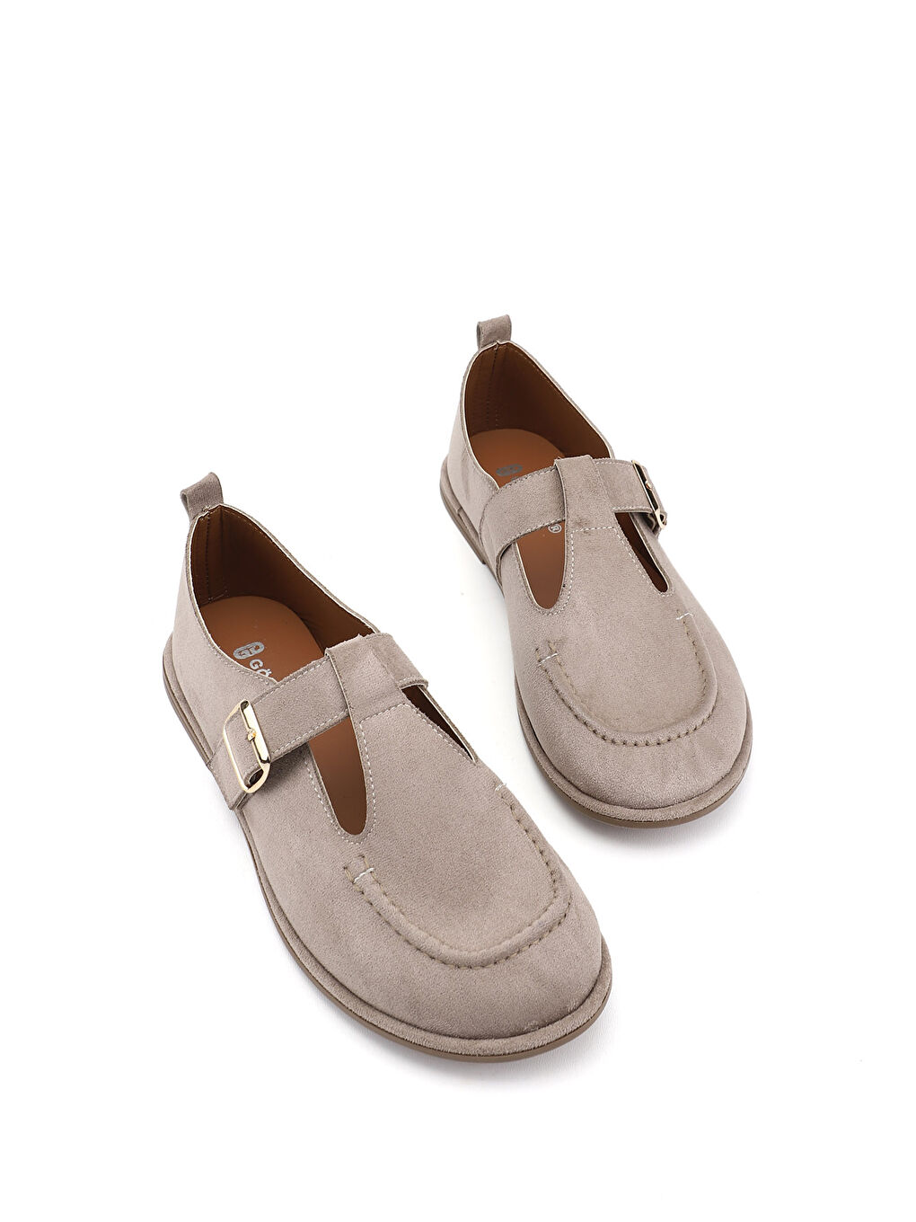 Kahverengi Kadın AÇIK VİZON Düz Tabanlı Ayakkabı