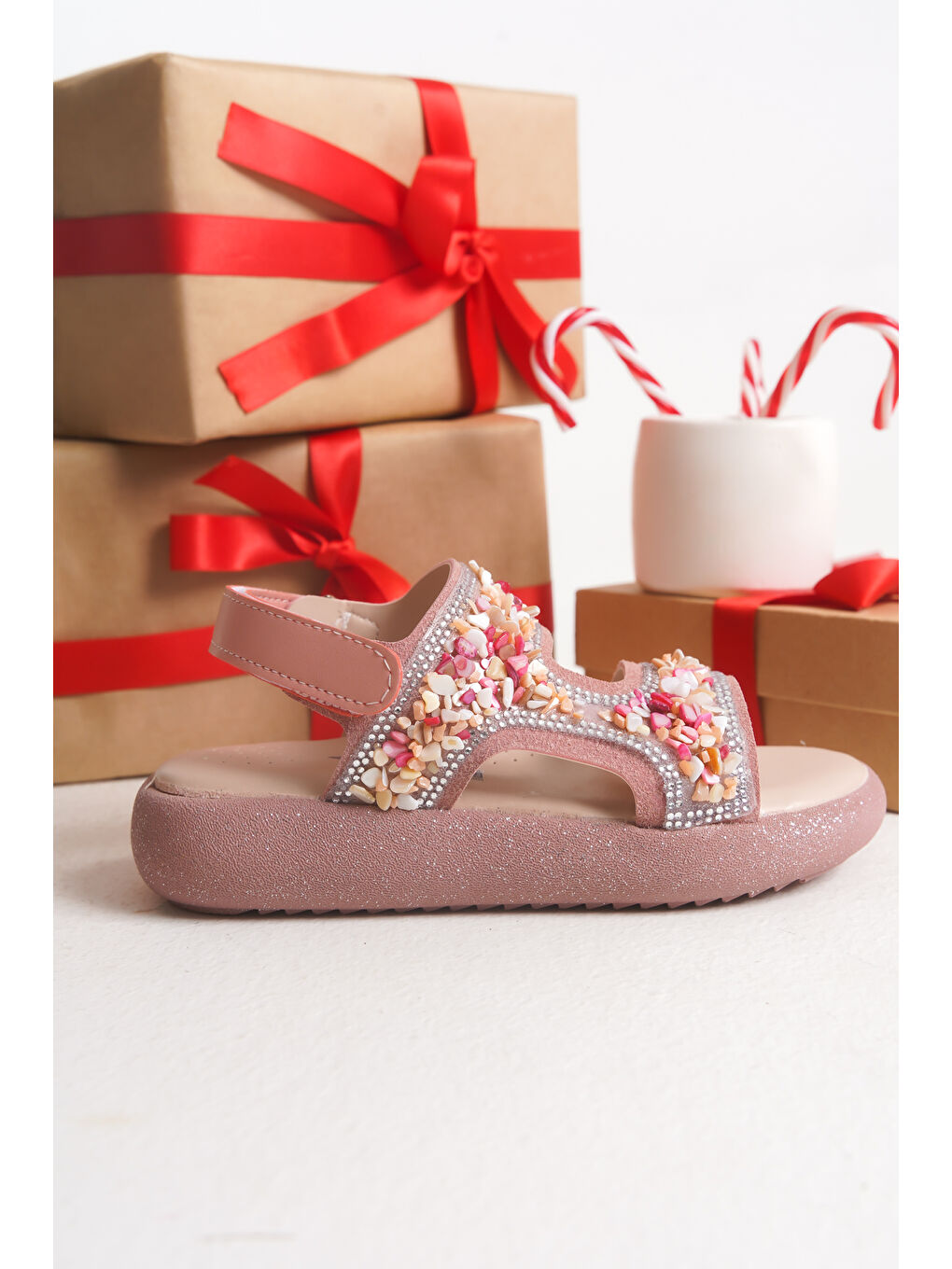 Fuşya Barby Günlük Ortopedik Kız Çocuk Sandalet Ayakkabı-3