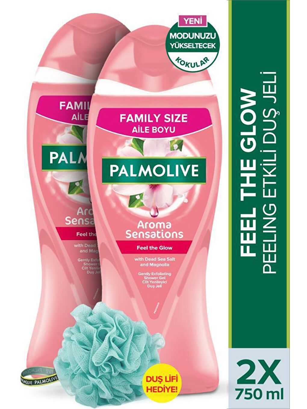 Palmolive Pembe Aroma Sensation Feel Glow Duş Jeli 750 ml x2