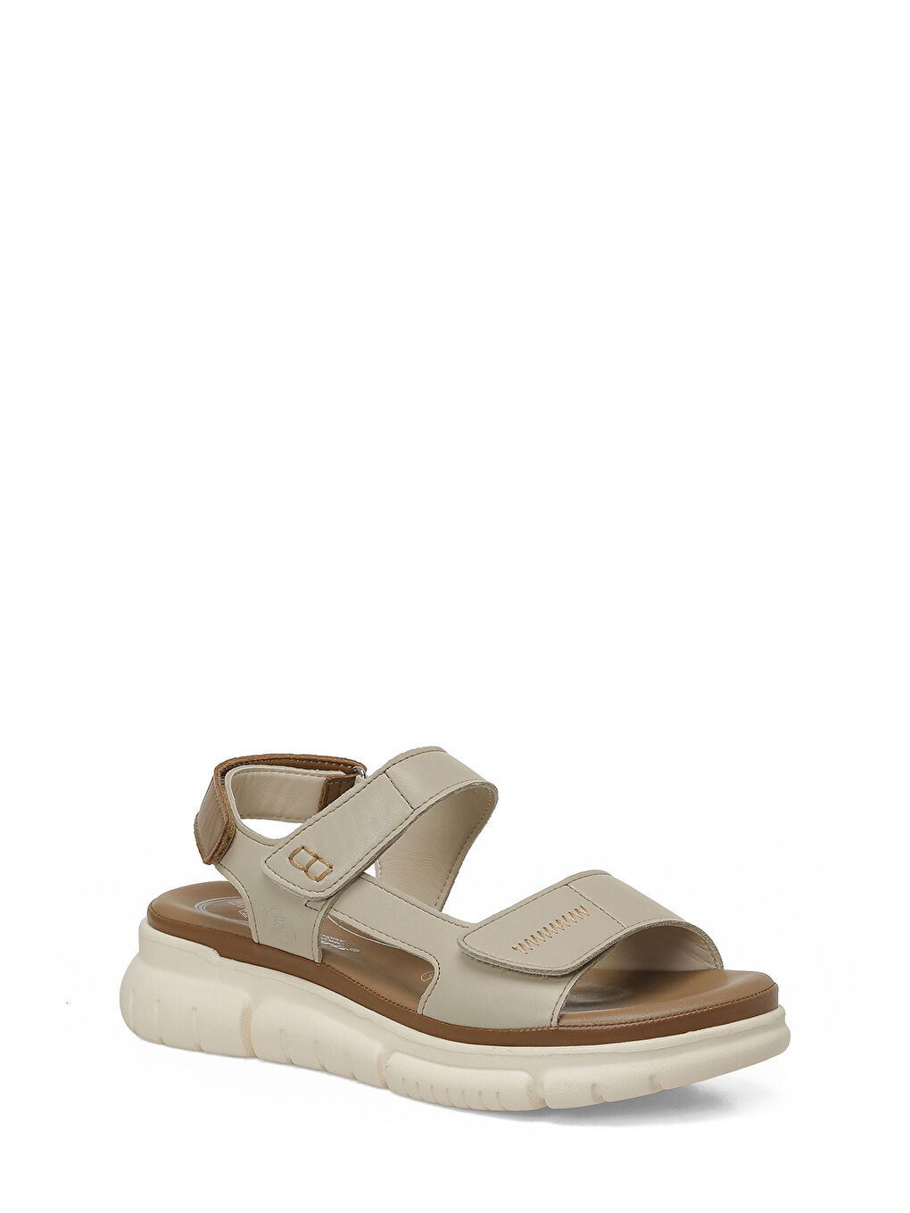 105798.Z Bej Kadın Comfort Sandalet-1